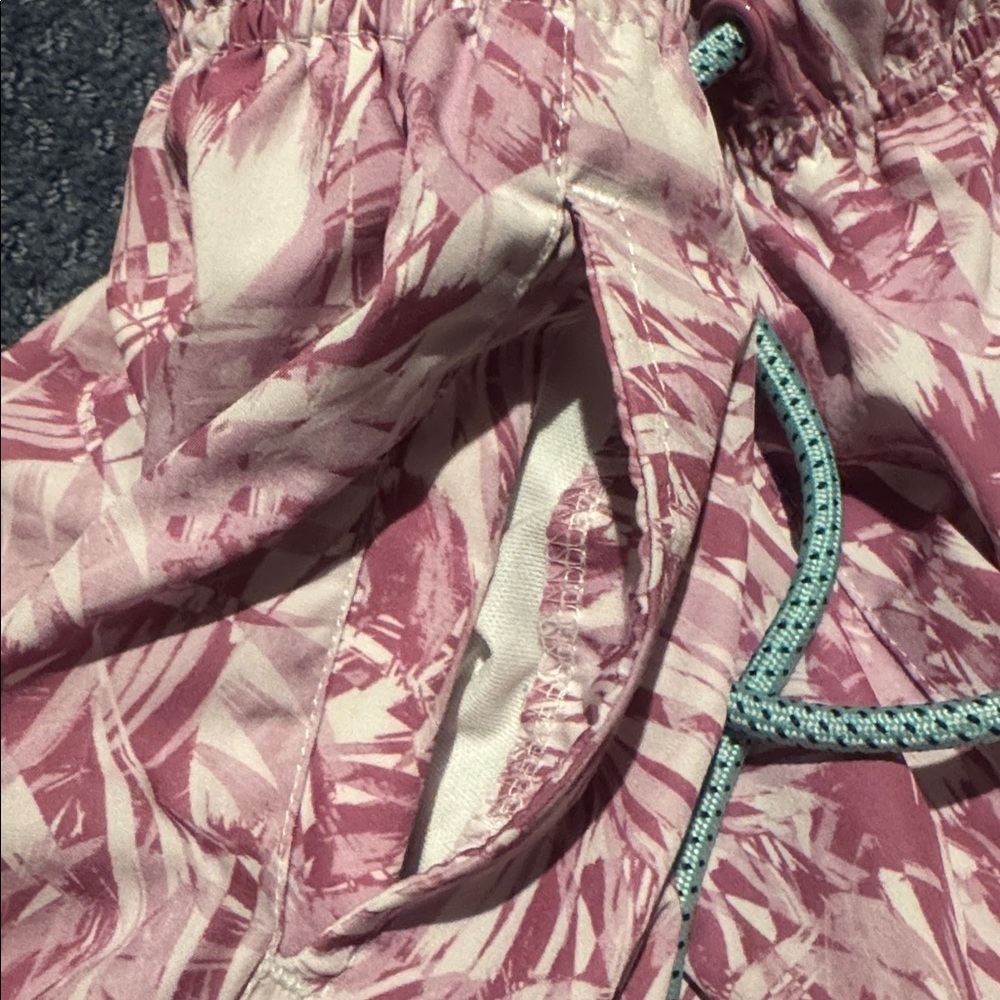 Set of 2 pair Tropical Pink Women's Athletic Shorts - Picture 5 of 6